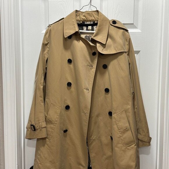Burberry Jackets & Blazers - Burberry Women's Tan and Cream Coat